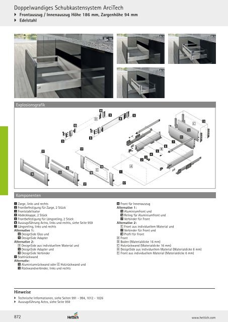 Hettich - Technik und Anwendung Band 1