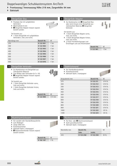 Hettich - Technik und Anwendung Band 1