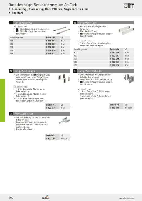 Hettich - Technik und Anwendung Band 1