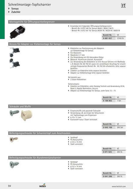 Hettich - Technik und Anwendung Band 1