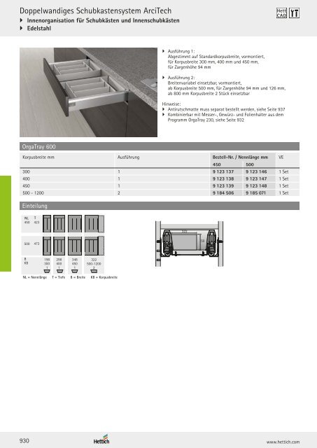 Hettich - Technik und Anwendung Band 1