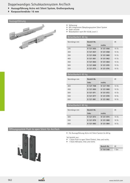 Hettich - Technik und Anwendung Band 1