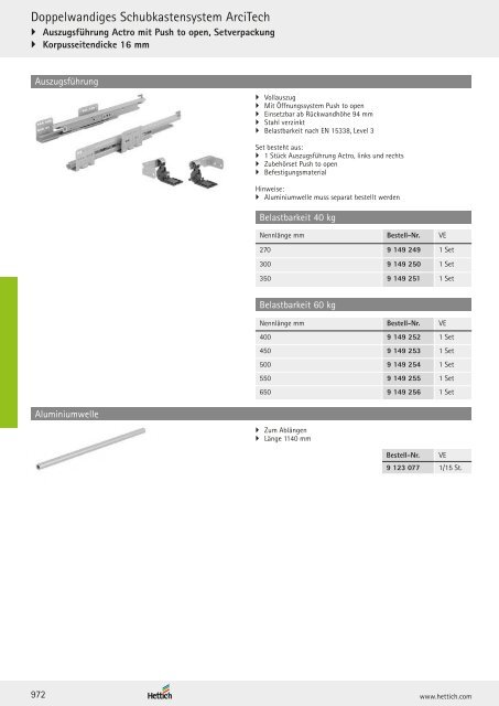 Hettich - Technik und Anwendung Band 1