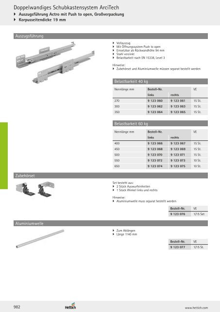 Hettich - Technik und Anwendung Band 1