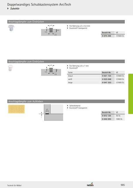 Hettich - Technik und Anwendung Band 1