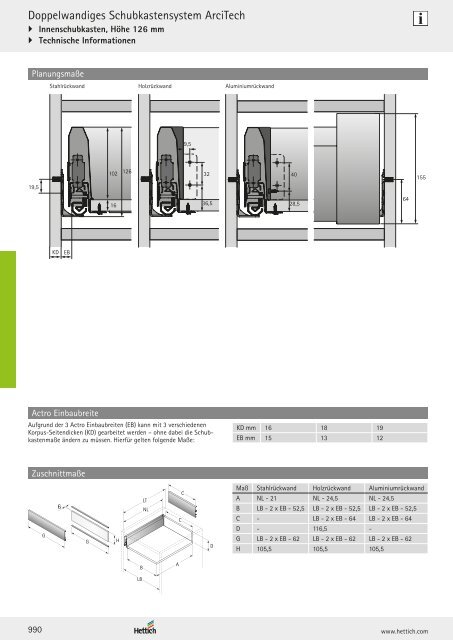 Hettich - Technik und Anwendung Band 1