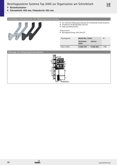 Hettich - Technik und Anwendung Büro und Arbeitswelten Band 3