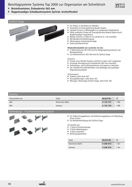 Hettich - Technik und Anwendung Büro und Arbeitswelten Band 3