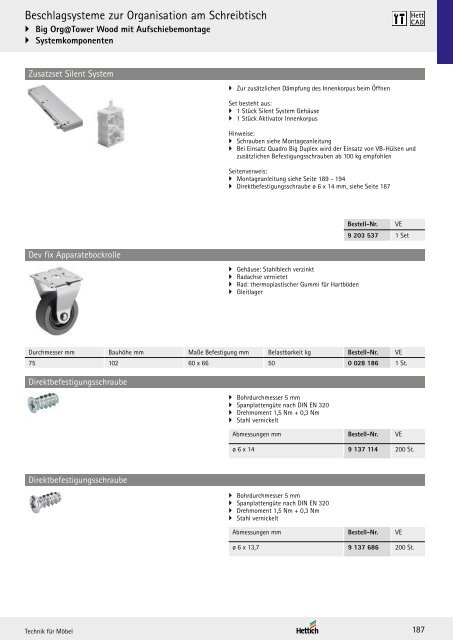 Hettich - Technik und Anwendung Büro und Arbeitswelten Band 3