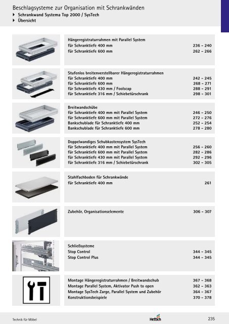 Hettich - Technik und Anwendung Büro und Arbeitswelten Band 3