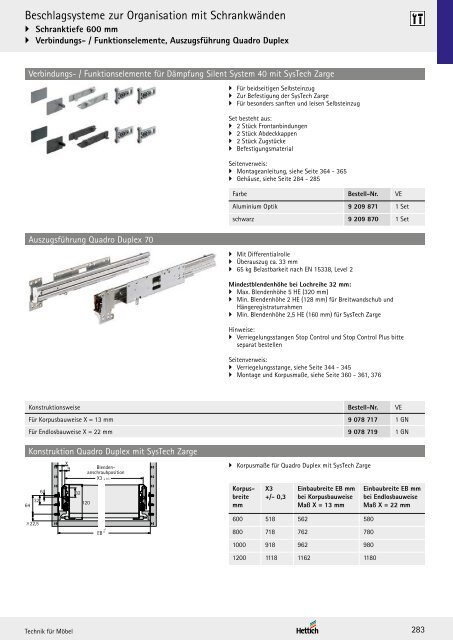 Hettich - Technik und Anwendung Büro und Arbeitswelten Band 3