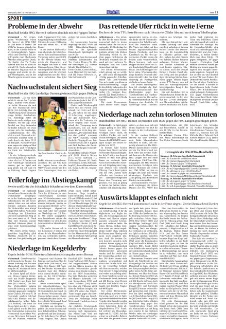 Wochen-Kurier 7/2017 - Lokalzeitung für Weiterstadt und Büttelborn