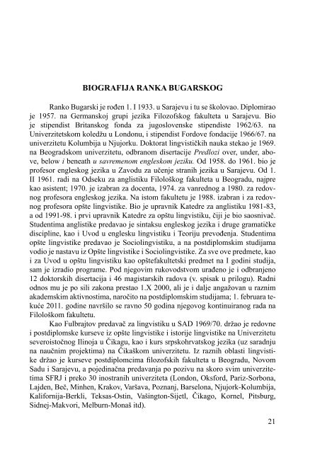 Примењена лингвистика у част Ранку Бугарском - Језик у