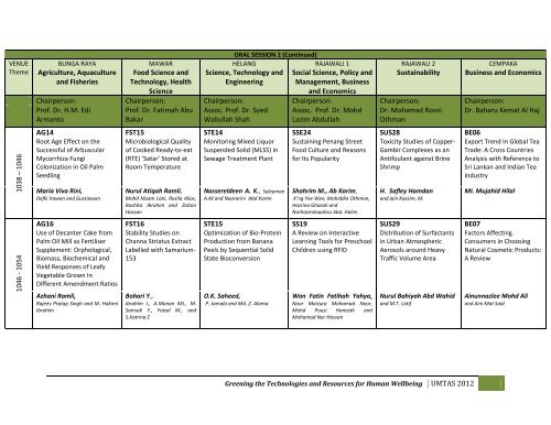 FULL PROGRAM - UMT 11th International Annual Symposium on ...