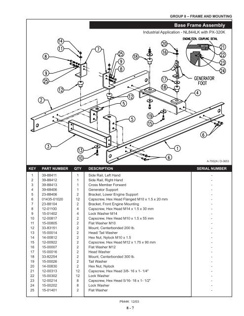 PARTS CATALOG - Northern Lights