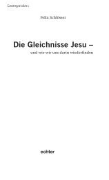 Schlo sser, Die Gleichnisse Jesu - Echter