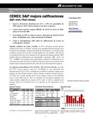 CEMEX S&P mejora calificaciones
