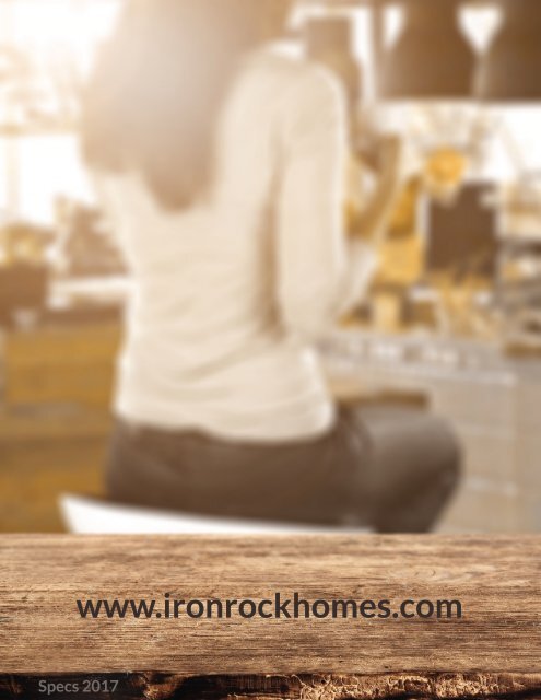 Iron Rock Homes 2017 Specs