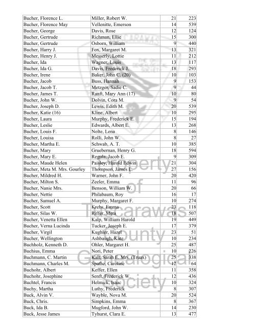 Index marriages