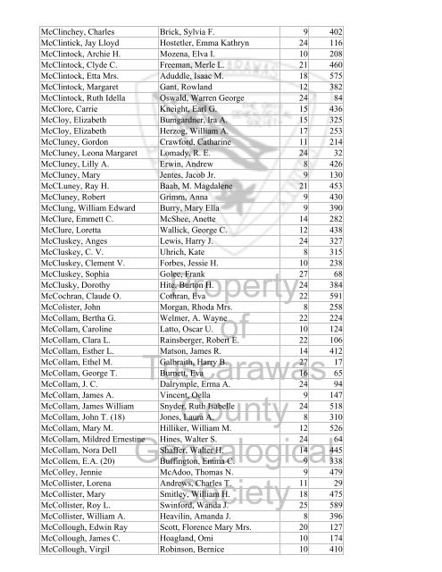 Index marriages