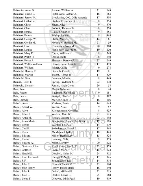 Index marriages