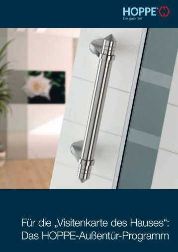 Das HOPPE Außentür-Programm