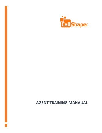 CallShaper Agent Training Manual