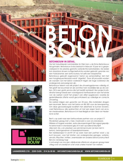 BouwMagazine HERENTALS 2017-2018