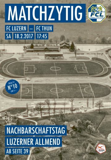 FC LUZERN MATCHZYTIG N°9 16/17 (RSL 21)