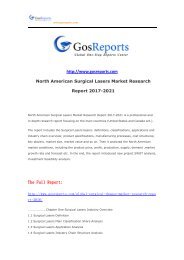 North American Surgical Lasers Market Research Report 2017-2021