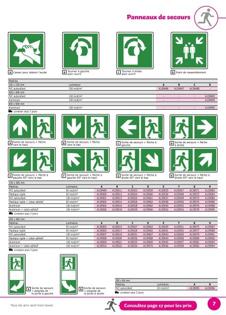 Signalétique 2017