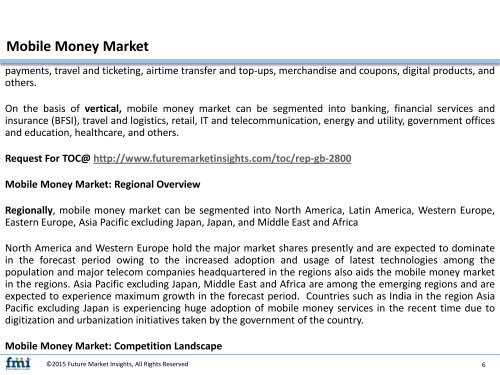 Mobile Money Market Revenue, Opportunity, Segment and Key Trends 2017-2027
