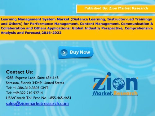 Learning Management System Market, 2016 – 2022