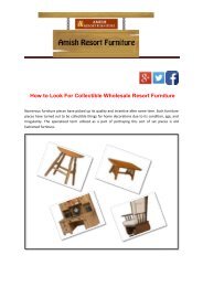 How to Look For Collectible Wholesale Resort Furniture