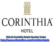 Book Now Luxurious Hotels With Cornithia Hotels | CollectOffers UK