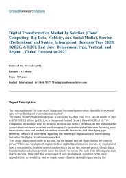 Digital Transformation Market - Global Forecast to 2021
