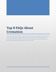 Top 8 FAQs About Cremation