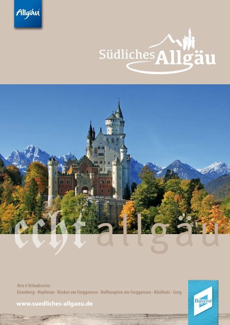 Südliches Allgäu Gastgeberverzeichnis 2017