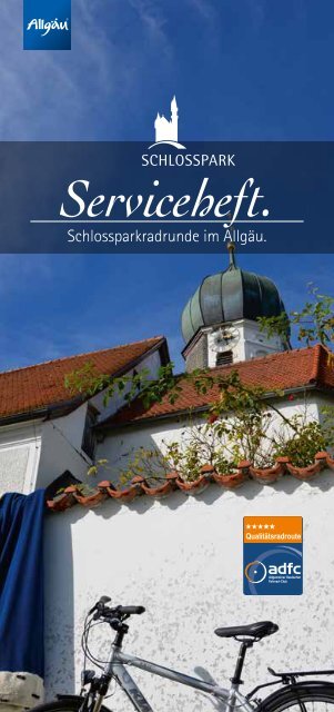 Serviceheft Schlossparkradrunde im Allgäu