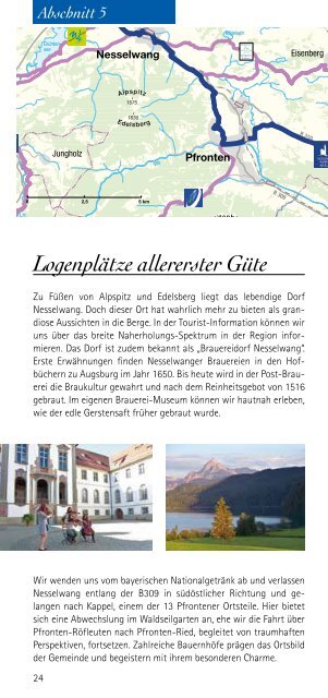 Serviceheft Schlossparkradrunde im Allgäu