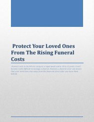 Protect Your Loved Ones From The Rising Funeral Costs