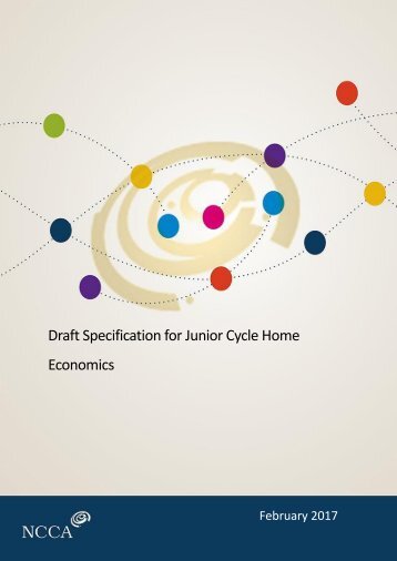 Draft Specification for Junior Cycle Home Economics