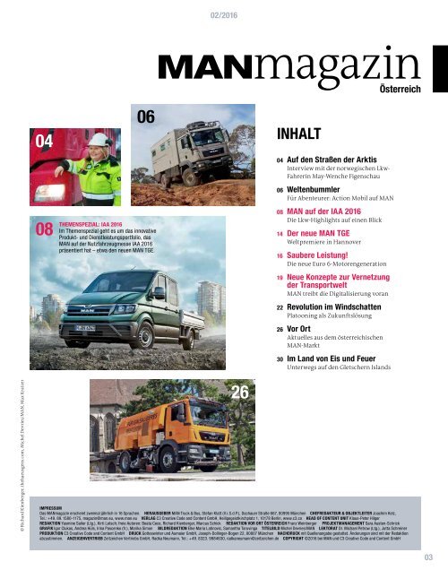 MANmagazin Ausgabe Lkw 2/2016 Österreich