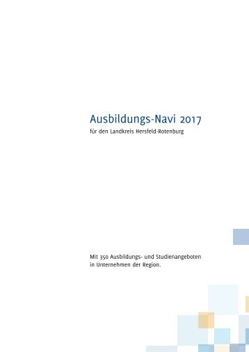 Ausbildungs-Navi 2017 für HEF-ROF Anzeigenteil