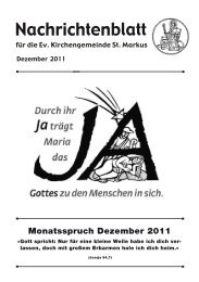 Monatsspruch Dezember 2011 - Evangelische Kirchengemeinde St ...