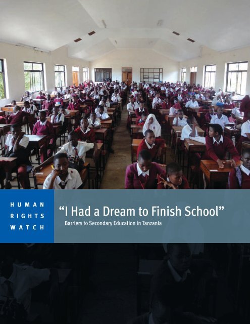 “I Had a Dream to Finish School”