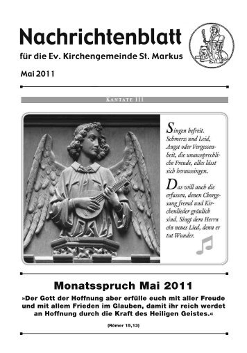 Monatsspruch Mai 2011 - Evangelische Kirchengemeinde St. Markus