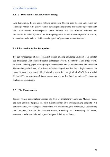Prüfungsängste und deren Behandlung - Psychologie und ...