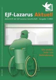 EJF-Lazarus Aktuell Zeitschrift der EJF-Lazarus Gesellschaft