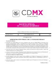 Í N D I C E ADMINISTRACIÓN PÚBLICA DE LA CIUDAD DE MÉXICO